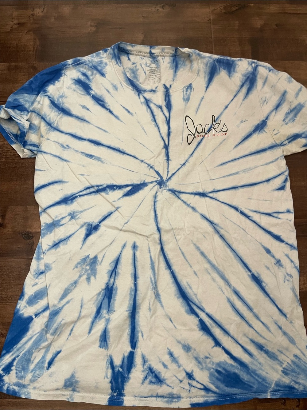 Jack by BB Dakota Blue Tie-Dye Short Sleeve Tee